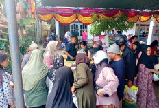 Diserbu Warga, 2 Jam Paket Sembako Ludes, Pasar Murah  di Lr Muhajirin IV Lorok Pakjo