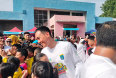 Bupati OKI Semarakkan Hari Anak Nasional dengan Senam Bersama dan Pembagian Susu