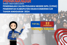 Mulai Hari Ini BKPP OKI Buka Pendaftaran CPNS untuk 32 Formasi Tenaga Teknis