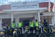 Patroli Kantor KPUD, Polres Ogan Ilir Siap Amankan Pilkada