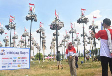 Warga Antusiasme, Pinang Kemerdekaan 79 Batang Plus Siap Dipanjat, Rencana Dibuka Pj Gubernur Sumsel