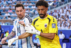 Dihantam Pemain Lawan, Messi Tolak Menyerah demi Argentina