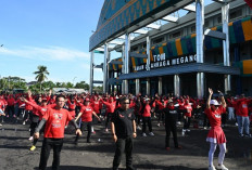 Dampingi Ketua PDIP Sumsel, Rita Suryani Senam Sicita Bareng Ribuan Kader di Linggau, Ini Penampakannya