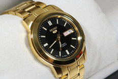 Seiko 5 Automatic Gold Tone Stainless Steel Band Watch: Harmoni Gaya, Presisi, dan Cerita Waktu