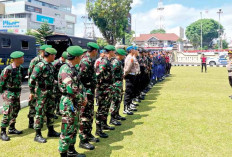  Puluhan Personel Gabungan TNI-Polri Sisi Jalan di Kota Palembang, Pastikan Situasi Kamtibmas Yang Kondusif