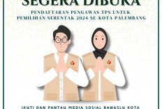 Bawaslu Palembang Buka Pendaftaran PTPS untuk Pemilu Serentak 2024