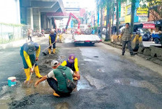 Sinergi Dinas PUPR dan Dishub Kota Palembang, Penataan Jalan Kawasan Bawah Stasiun LRT Ampera