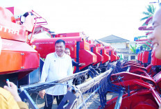 Dukungan Program Strategis Nasional, Bupati Toha Tinjau Bantuan Alsintan Kementan RI