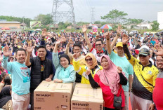 Tingkatkan Kesejahteraan, Bawa Muba Lebih Baik, Banjir Hadiah Jalan Santai Lucy - Syaparuddin