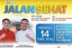 Jalan Sehat Spektakuler Berhadiah Mobil dan Umrah, Kolaborasi HUT ke-1343 Kota Palembang dan HUT ke-31 Sumeks