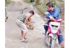 Warga Protes, Coran Jalan Desa Bercampur Tanah