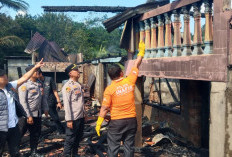 Rumah Panggung di Desa Pangkul Prabumulih Hangus Terbakar, Kerugian Diperkirakan Rp130 Juta