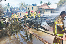 Kebakaran Landa Keramasan, Ludeskan Rumah dan 4 Bedeng, Dipicu Korsleting Listrik