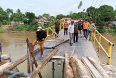 Jembatan Penghubung Desa Lubuk Rukam dan Muara Kumbang Terputus, Wakil Bupati Intruksikan Perbaikan Segera