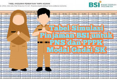 Tabel Simulasi Pinjaman BSI untuk PNS dan PPPK Modal Gadai SK, Bisa Cair Ratusan Juta!