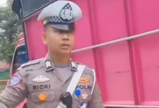 Emosi Anggota Satlantas Pali Pecahkan Kaca Truk, Bikin Insiden Viral di Sumsel