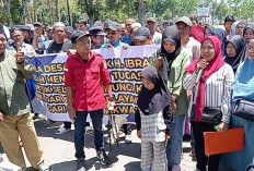 Ratusan Kades dan Warga Desa Air Solok Baru Datangi Kantor Bupati Banyuasin, Ini Penyebabnya