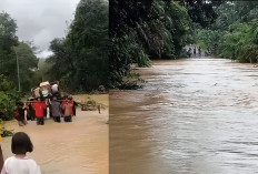 Dampak Hujan Deras di Lahat, 4 Desa Terancam Terisolir, Begini Kondisinya