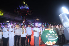 Ikon Baru Kota Pempek: Tugu Air Mancur Palembang Darussalam “Cempako Telok” Resmi Diresmikan