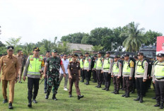 Apel Pasukan Gabungan di Mapolres OKI: Kapolres Tekankan Kesiapan dan Profesionalisme Personil