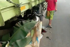 Setelah Menghantam Truk, Pengemudi Vixion Tewas di Kertapati Palembang