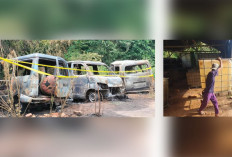 3 Mobil Angkutan BBM Ilegal Terbakar di Belakang Polres, Polisi Sebut Barang Bukti Tahun 2013