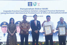 Menteri Hukum Resmikan 3.528 Posbakum se-Sumsel, Gubernur Herman Deru Dapat Penghargaan Rekor MURI