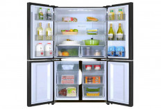 Hemat Listrik, Kulkas 4 Pintu AQUA AQR-TTD546RBG Punya Kapasitas Lebih Besar 