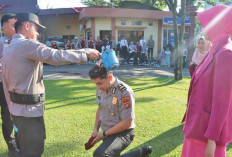 56 Personel Polres Muara Enim Naik Pangkat