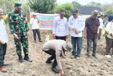 Polsek Indralaya Kawal Tanam Jagung Program Ketahanan Pangan Satu Desa Satu Hektar