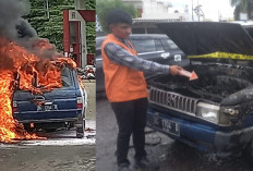 Kebakaran Mobil di SPBU Muara Enim Diduga Berasal dari Jeriken BBM, Sopir Dicari Polisi