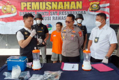 Polres Muratara Musnahkan Hampir 1 Kg Sabu, Tindak Tegas Pengedar Narkoba