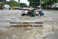 Peringatan Dini Cuaca Sumatera Selatan, Palembang dan Sejumlah Wilayah Patut Waspadai Hujan Deras