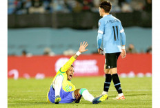 Neymar Cedera, Brasil Tak Berdaya Lawan Uruguay