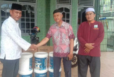 Keren Nih, Cat Dinding dan Polipaint dari Kapolrestabes Palembang Bikin Masjid Ki Marogan Makin Elok