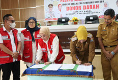   Atasi Kekurangan Stok Darah, PMI Palembang MoU dengan Kecamatan Seberang Ulu II, Ini Kesepakatannya
