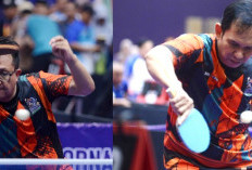 RM Fauzi Unggul di Babak Penyisihan Tenis Meja Pornas XVII Sumsel 2025, Dedi Harus Akui Keunggulan Lawan
