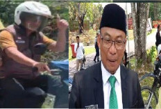 Viral Bonceng Emak Naik Motor, Herdiyanto Hadiri Pelantikan Sebagai Anggota DPRD Kabupaten PALI 2024-2029