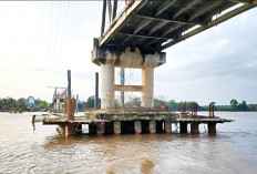 Perbaikan Jembatan Lalan Molor, Pengerjaan Baru Tiang Pancang