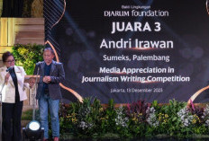 Peduli Pelestarian Lingkungan dan Karhutla, Sumatera Ekspres Juara 3 Journalism Writing Competition Awards