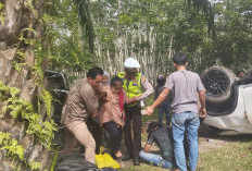 Fortuner Pecah Ban, Tabrak L300 hingga Terbalik — Satu Tewas di Tempat
