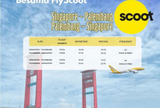 Scoot Mengudara, Bandara Internasional SMB II Palembang Tambah Rute ke Singapura