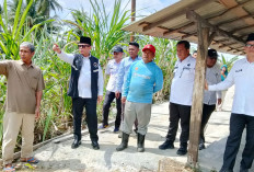 Bupati OKU Teddy Bangun Jalan Cor Beton Sepanjang 240 Meter Pakai Dana Pribadi