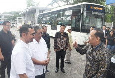  Transportasi Ramah Lingkungan, Road Test Bus Listrik PO SAN Mampir ke Palembang