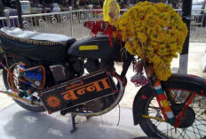 Kisah Misteri Dunia. Sepeda Motor tua Royal Enfield 350cc tahun 80 Jadi Dewa di India, Kisah Unik di Rajasthan
