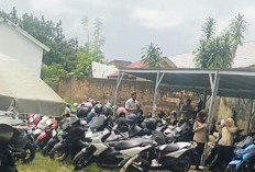 Heboh! 20 Motor Nunggak Pajak Terjaring Saat Samsat OKI 1 Sidak Sekolah