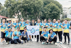 Mengalir, Tirta Musi Runners Kirim 46 Pegawainya Ramaikan Sumeks Musi Run Seri VI
