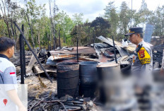 Tangki Masakan Bocor, Tempat Penyulingan Minyak Ilegal di Babat Toman Hangus Terbakar