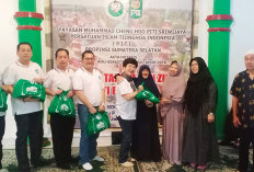 Program Rutin, PSMTI Sumsel Gelontorkan 500 Paket Lebaran Mulai dari Masjid Cheng Ho hingga Panti Wreda 