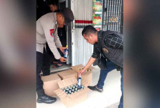 Polsek Tanjung Batu Razia Miras dan Teken MoU Sekolah Bebas Narkoba di Ogan Ilir